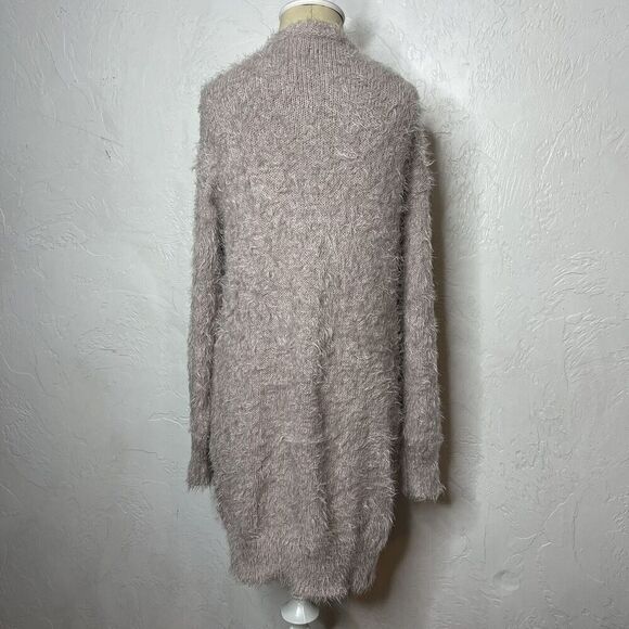 Kayla’s Armoire Boutique Purple Fuzzy Soft Long Cardigan S/M - Picture 6 of 10
